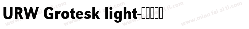 URW Grotesk light字体转换